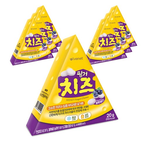 아이배냇 핑거치즈 20g, 블루베리, 7개