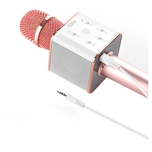  코시 블랑 블루투스 마이크 + 휴대용 USB 미러볼, SP3171MKBT(R)(마이크), LL3198UB(미러볼), 핑크 