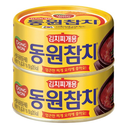 동원참치 김치찌개용, 150g, 2개