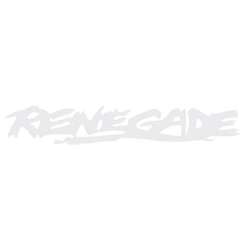 그리드 Jeep Renegade 자동차 스티커 50054, 브라이트그레이-30cm, 1개