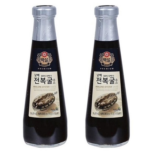 백설 남해 전복굴소스, 350g, 2개