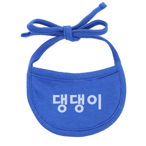 이츠독 강아지 턱받이 댕댕이 M, 파랑, 1개