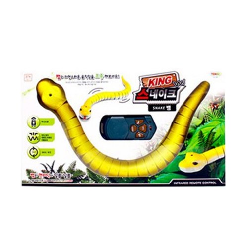 Toy Venture 토키즈 비틀 어린이 RC 완구 뱀, 옐로우, 1개