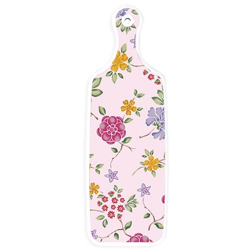 로엠디자인 양면 서빙도마 보드 소나무치자색, 로맨틱레드floral연분홍색, 1개