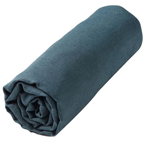라흐두뜨 린넨 심플 매트리스 커버 F679797, paon blue