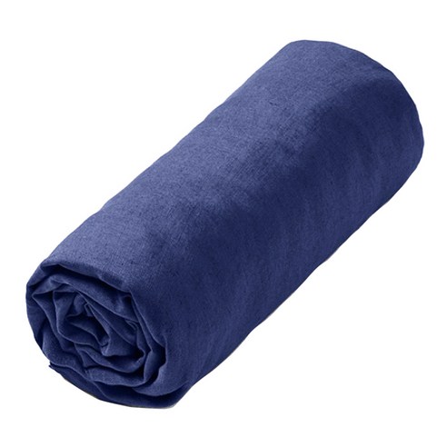 라흐두뜨 린넨 심플 매트리스 커버 F679795, indigo blue