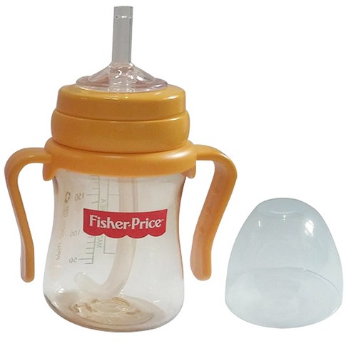 피셔프라이스 PPSU 만능빨대컵 200ml, 옐로우, 1개