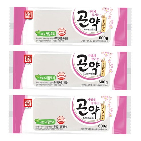 한성 가볍게 즐기는 곤약, 600g, 3개