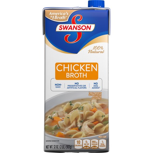 Swanson 치킨 브로스 글루텐 프리, 907g, 1개