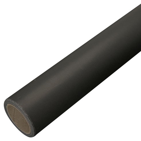 솔로몬샵 무광 양면 종이롤 포장지 50g, 검정, 1개