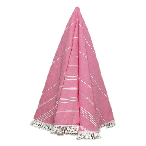 덱타월 라운드 터키쉬 비치타월, Sanaz Pink, 1개