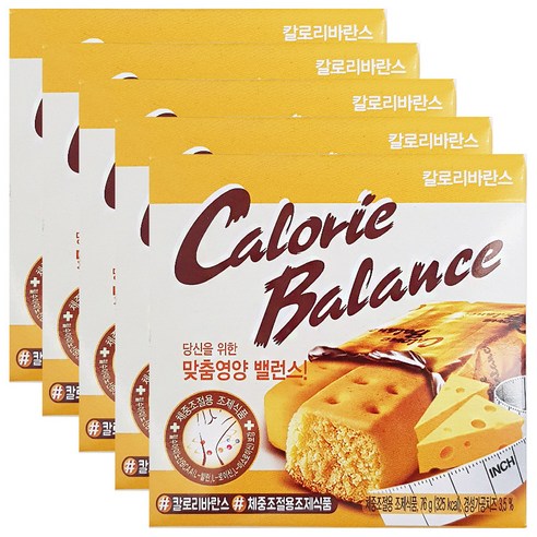 해태제과 칼로리발란스 치즈 다이어트 식품, 76g, 5개