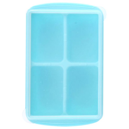 투데코 실리콘 이유식 보관 아이스트레이, 600ml, 블루, 1개