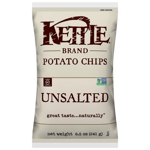 케틀브랜드 포테이토 칩, Unsalted, 241g