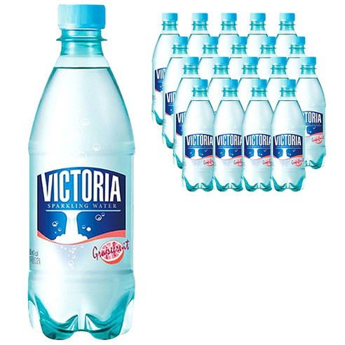 웅진 빅토리아 탄산음료 자몽향, 500ml, 20개