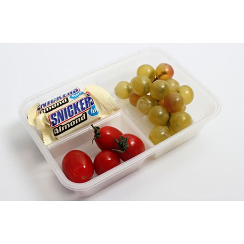 피크닉 필수템, 3칸 분리 내열 일회용 도시락으로 간편하게!