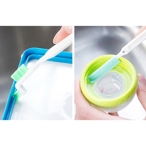 깨끗한 수분 즐거움을 위한 그뤠잇맘 엣지 틈새 물병 세척솔