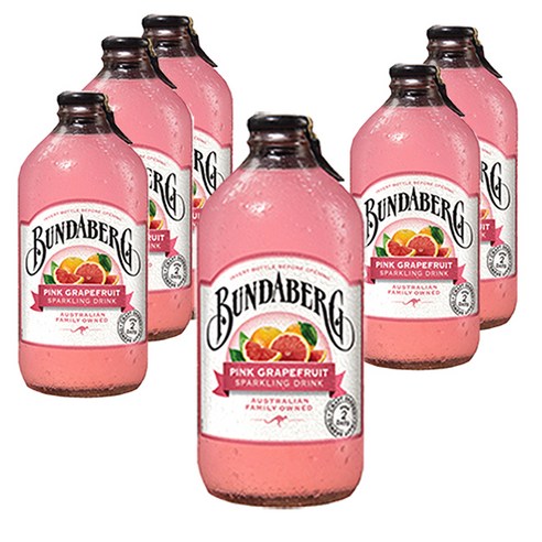 분다버그 핑크 그레이프푸르트 탄산음료, 375ml, 6개