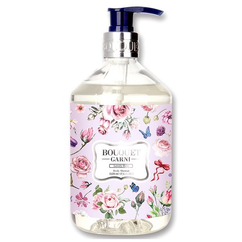 부케가르니 바디워시 러블리 로즈, 520ml, 1개