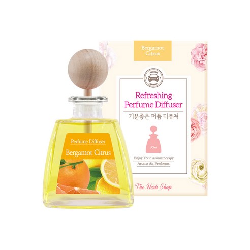 더허브샵 기분좋은 퍼퓸 차량용 디퓨져 50ml, 베르가못 시트러스, 1개