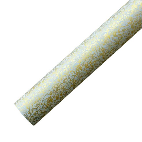 포포팬시 르네 종이포장지 53cm x 20m, 은색, 1개