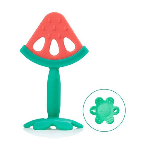 베이비앤아이 실리콘 과일 치아발육기 3종 + 실리콘 케이스, watermelon, grape, banana