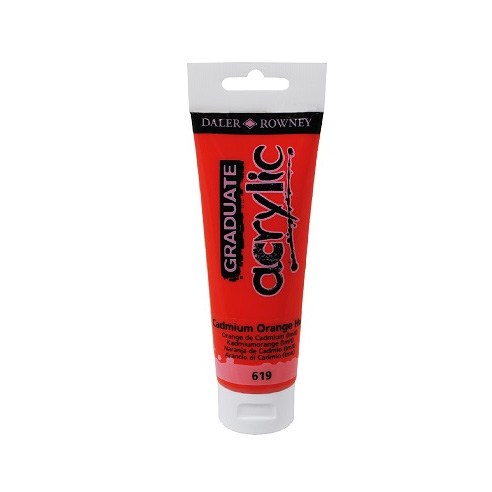 델러로니 아크릴물감 006 믹싱화이트, 120ml 619CadmiumOrangeHue, 1