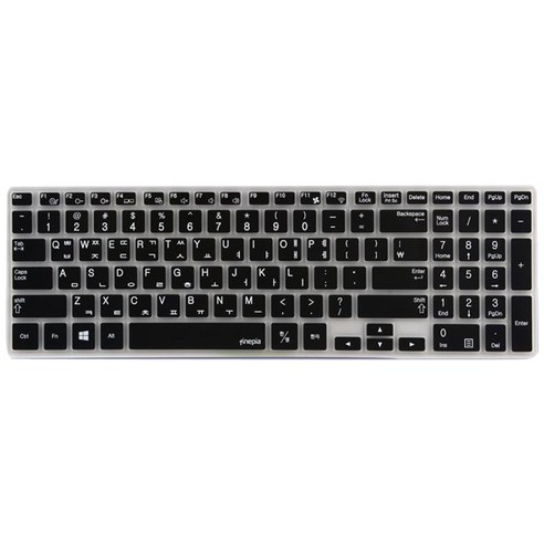 삼성 NT270R5E 전용 파인피아 문자인쇄 키스킨, 블랙, 1개