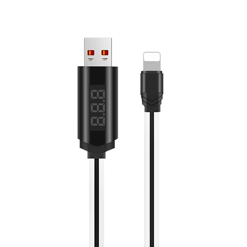 호코 LED 5핀 디스플레이 고속 데이터 케이블, 화이트, 1개, 1.2m