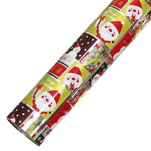 크리스마스 비닐 증착롤 포장지 53cm x 17m, 홀리데이 실버, 1개