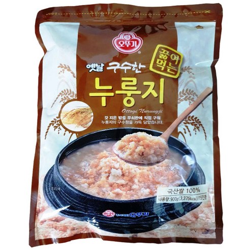 오뚜기 구수한 끓여먹는 누룽지, 900g, 1개