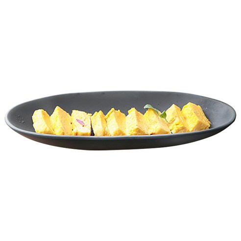 칠린 멜라민 웨어 오발플레이트, 다크그레이