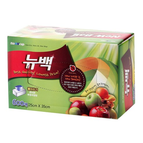 뉴랩 위생백 중형, 중(M), 600개입, 1개