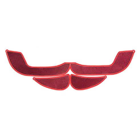 이모션 벨벳 와인원단 레드테두리 도어커버, 삼성, SM7