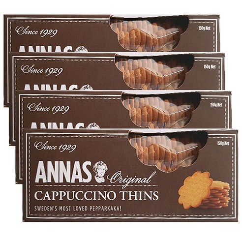로투스 안나스 카푸치노 비스켓, 150g, 4개