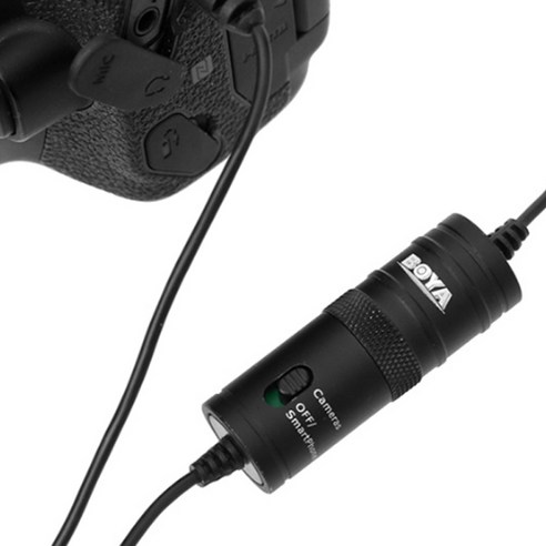 스마트폰, DSLR 카메라, 캠코더를 위한 BOYA 무지향성 콘덴서 클립온 마이크: 오디오 녹음의 필수품