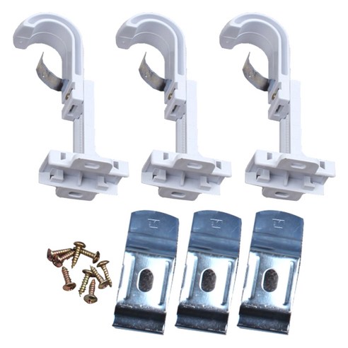 준앤컴파니 조절브라켓 3p 25mm, 화이트 소, 1세트