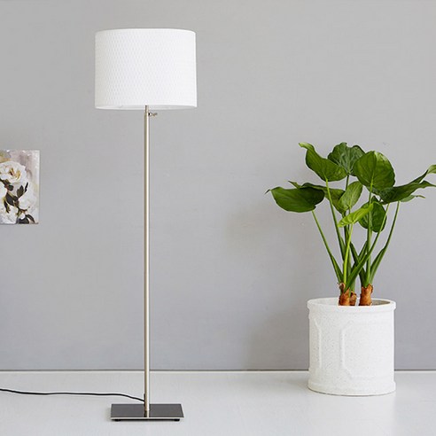 [마켓비] LANGAM 장스탠드 E26 KS1094F, 화이트 0396.7177