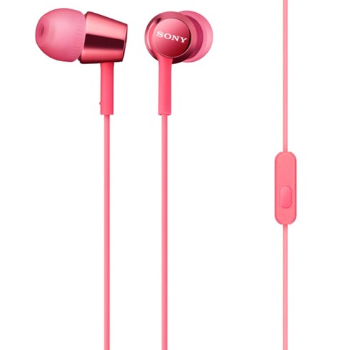 소니 스테레오 이어폰 MDR-EX150AP, 핑크