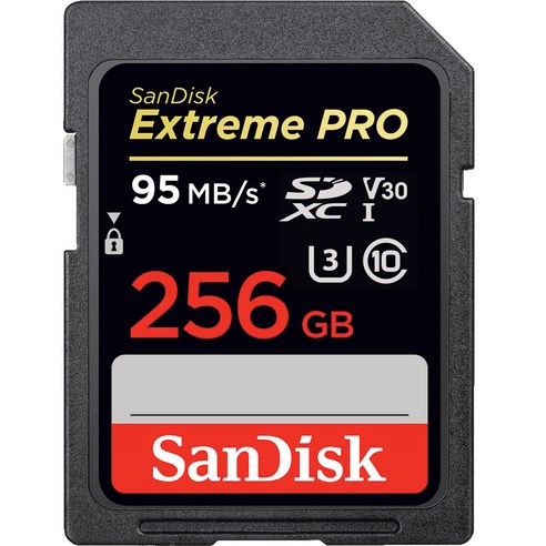 샌디스크 Extreme PRO SDXC 메모리카드 CLASS10 SDXXG-256G, 256GB, 1개