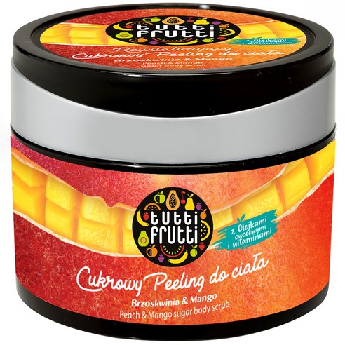 파모나 피치 앤 망고 슈가 바디 스크럽, 300g, 1개