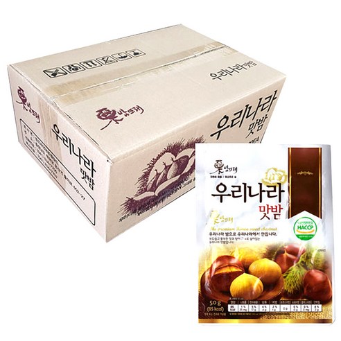 밤뜨래 우리 나라 맛밤, 50g, 30개