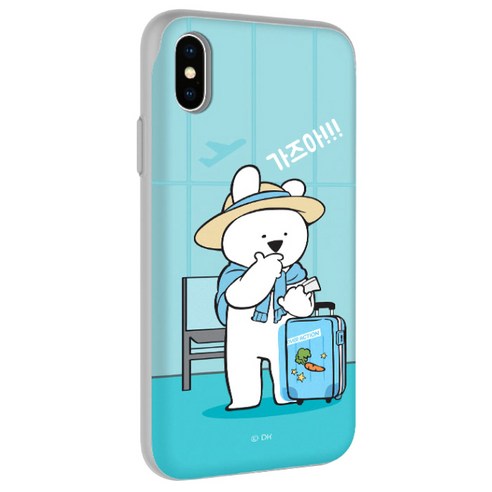 오버액션토끼 카드 슬라이드 범퍼 휴대폰 케이스