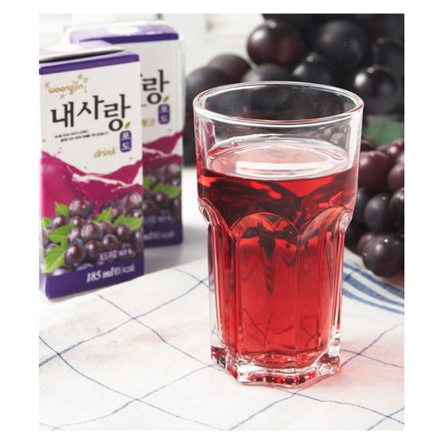 추억의 맛, 웅진 내사랑 포도 드링크팩으로 온 가족 행복을!