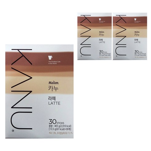 카누 라떼 스틱커피, 13.5g, 90개