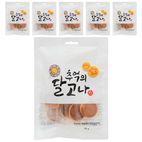 한울식품 추억의 달고나, 55g, 6개입