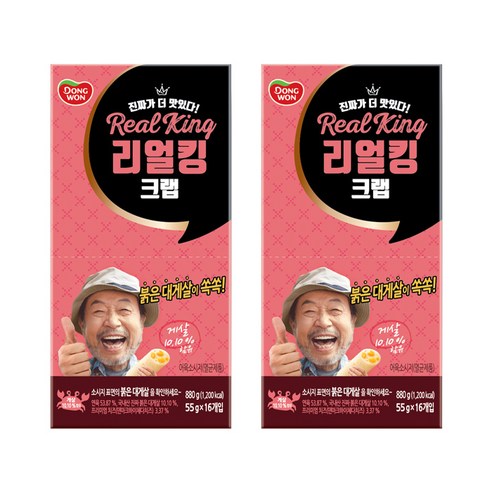 동원에프앤비 리얼킹 크랩 소시지, 55g, 32개입
