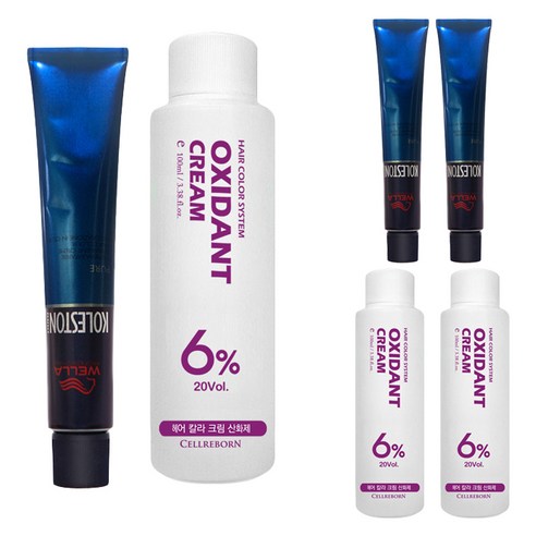 웰라 뉴콜레스톤 퍼펙트 퓨어컬러 염색제 80g + 산화제 100ml, 바이올렛 6/6, 3세트