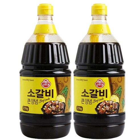 오뚜기 소갈비 큰양념, 2.1kg, 2개