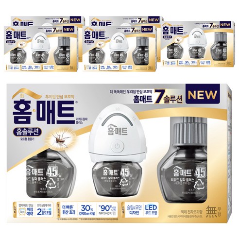 홈매트 홈솔루션 리퀴드 훈증기 + 리필 2p, 6세트